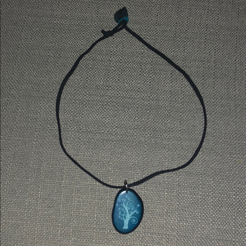 Teal necklace